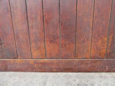 SOLD Victorian High back oak bench - Image 3
