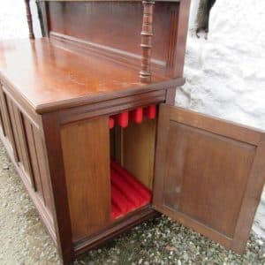 SOLD Victorian oak table leaf holding sideboard 19th century Antique Furniture