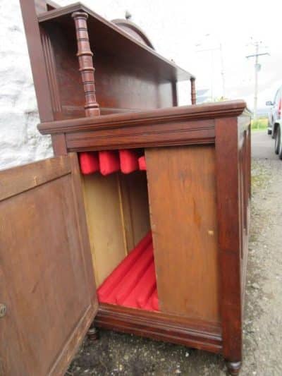 SOLD Victorian oak table leaf holding sideboard - Image 4