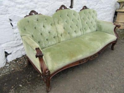 SOLD Victorian rosewood sofa 19th century Antique Chairs 4