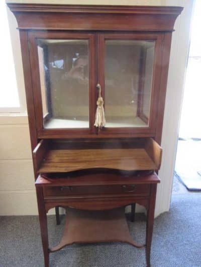 SOLD Edwardian mahogany music cabinet Andrew Christie Antique Cabinets 4