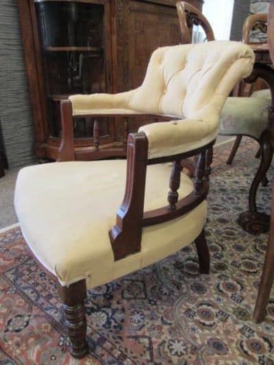Victorian mahogany tub chair 19th century Antique Chairs 4