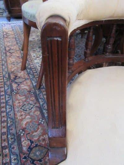 Victorian mahogany tub chair 19th century Antique Chairs 5
