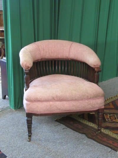 SOLD Victorian mahogany tub chair - Image 4