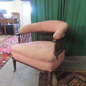 SOLD Victorian mahogany tub chair 19th century Antique Chairs