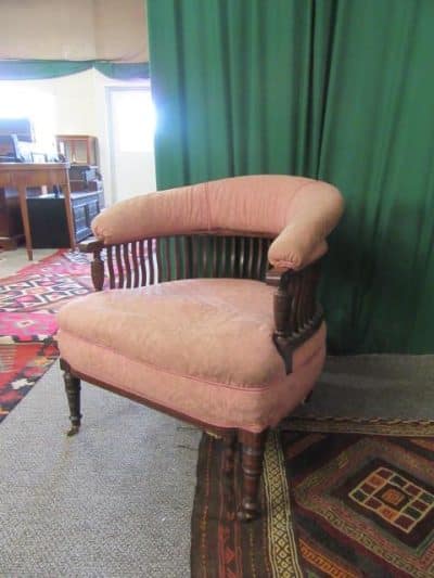 SOLD Victorian mahogany tub chair 19th century Antique Chairs 3