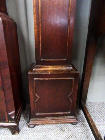 SOLD Edwardian barley twist oak grandmother clock - Image 3