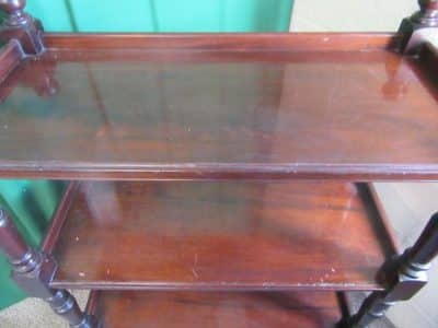 Victorian mahogany serving trolley - Image 2