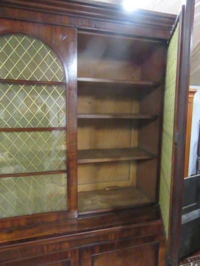 SOLD Regency two door mahogany bookcase 19th century Antique Bookcases 4