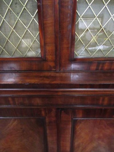 SOLD Regency two door mahogany bookcase - Image 3