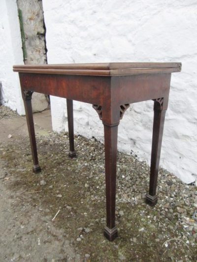 SOLD Georgian mahogany fold over tea table - Image 2