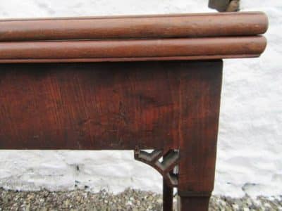SOLD Georgian mahogany fold over tea table 18th Cent Antique Tables 5