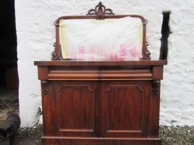 SOLD Victorian mahogany mirror back sideboard