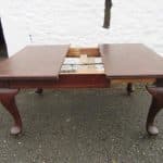 Edwardian Queen Ann mahogany dining table Andrew Christie Antique Art