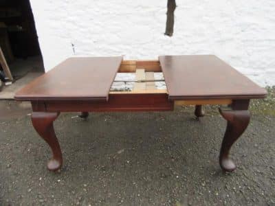 Edwardian Queen Ann mahogany dining table Andrew Christie Antique Art 3