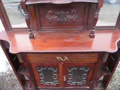 SOLD Edwardian mahogany mirror back sideboard 19th century Antique Furniture 6