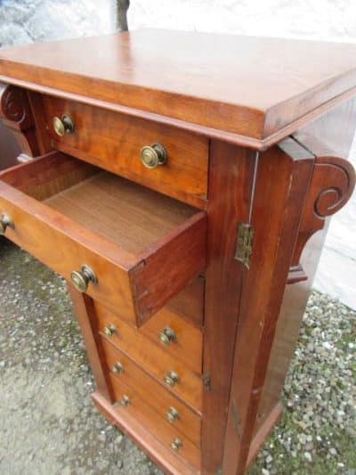 SOLD Late Victorian mahogany wellington chest. 19th century Antique Chest Of Drawers 5