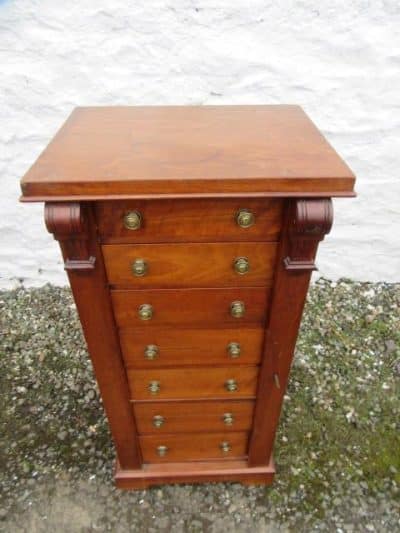 SOLD Late Victorian mahogany wellington chest. - Image 4
