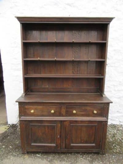 SOLD Georgian oak plate back dresser