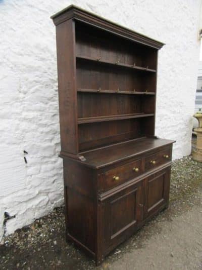 SOLD Georgian oak plate back dresser - Image 2