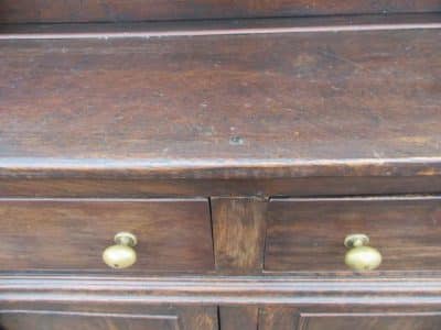 SOLD Georgian oak plate back dresser - Image 6
