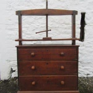 SOLD Georgian oak cloths press chest of drawers 18th Cent Antique Chest Of Drawers