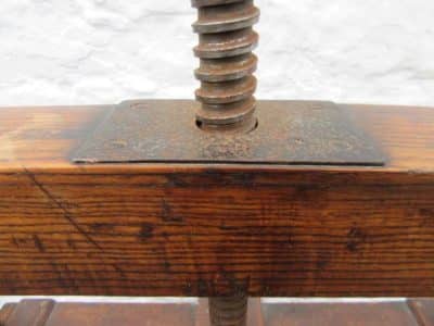 SOLD Georgian oak cloths press chest of drawers - Image 4