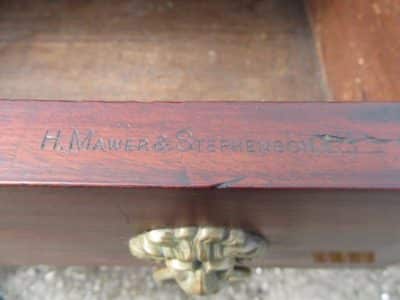 Important H Mower & Stephenson Georgian mahogany brass gallery mahogany sideboard - Image 7