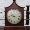 Georgian mahogany pagoda top double fusee bracket clock