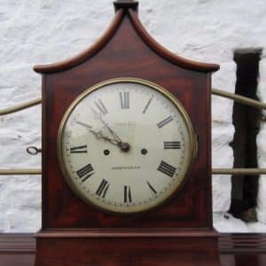 Georgian mahogany pagoda top double fusee bracket clock 18th Cent Antique Clocks 3