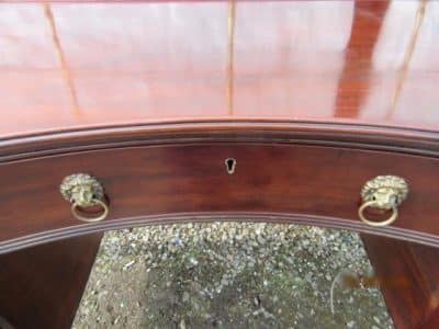 Important H Mower & Stephenson Georgian mahogany brass gallery mahogany sideboard - Image 8