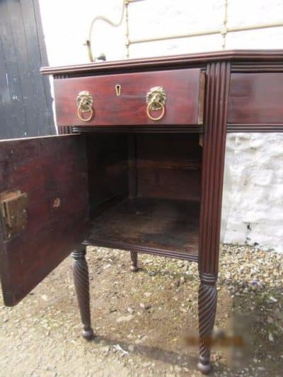 Important H Mower & Stephenson Georgian mahogany brass gallery mahogany sideboard 18th Cent Antique Sideboards, Dressers. 11