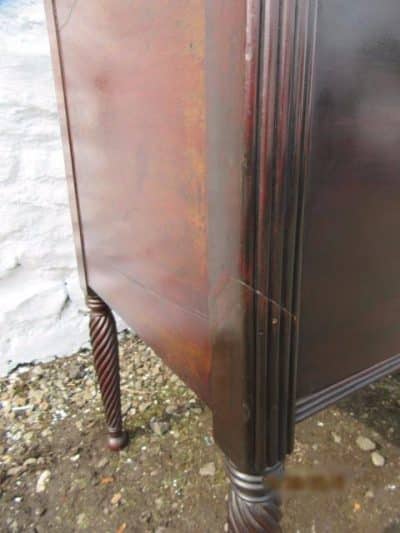 Important H Mower & Stephenson Georgian mahogany brass gallery mahogany sideboard - Image 4