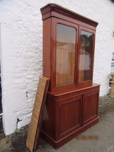 SOLD Victorian mahogany library two door bookcase 19th century Antique Bookcases 5
