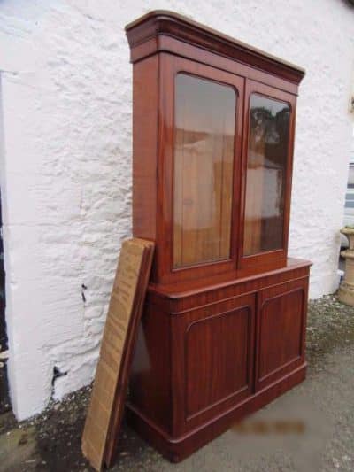 SOLD Victorian mahogany library two door bookcase - Image 3
