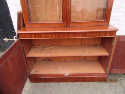 SOLD Victorian mahogany library two door bookcase 19th century Antique Bookcases 6