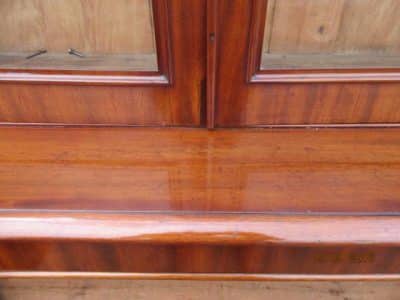 SOLD Victorian mahogany library two door bookcase 19th century Antique Bookcases 7
