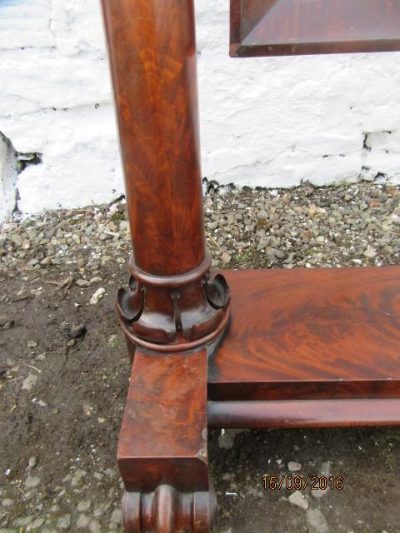 William IV mahogany cheval mirror - Image 5