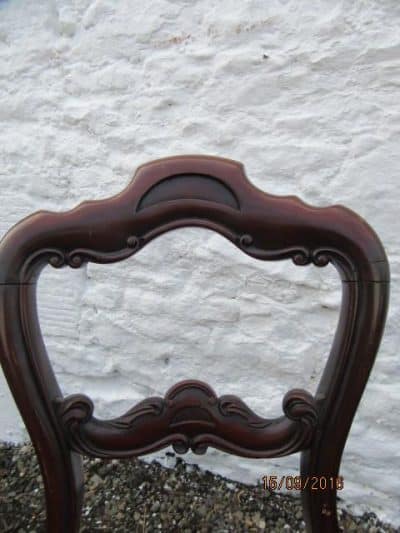 Set of four carved mahogany dining chairs Antique Antique Chairs 5
