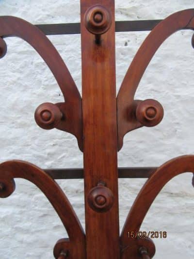 Victorian mahogany hat and coat stand - Image 3