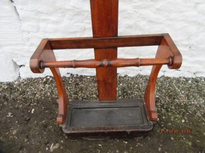 Victorian mahogany hat and coat stand - Image 4