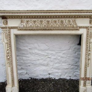 SOLD Regency pine-gesso fire surround 18th Cent Miscellaneous