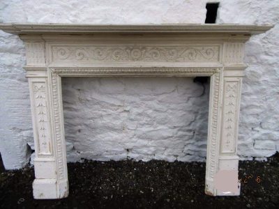 SOLD Regency period pine, gesso fire surround