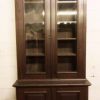 SOLD Victorian mahogany stained two door bookcase on base