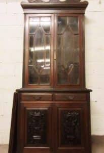 SOLD Victorian mahogany astragal glazed bookcase. 19th century Antique Bookcases
