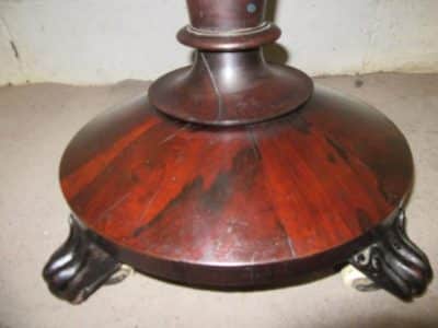 William 1V rosewood foldover card table. - Image 5