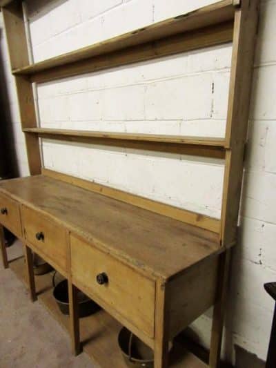 SOLD Georgian pine kitchen plate back dresser. - Image 2