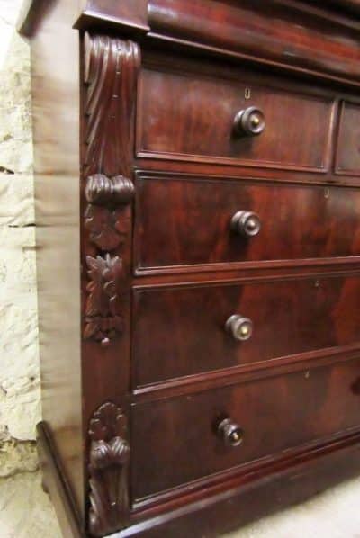 SOLD Scottish Victorian mahogany chest of drawers 19th century Antique Chest Of Drawers 4