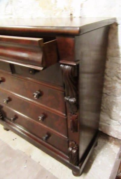 SOLD Scottish Victorian mahogany chest of drawers 19th century Antique Chest Of Drawers 5