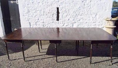 SOLD Victorian three section mahogany dining table